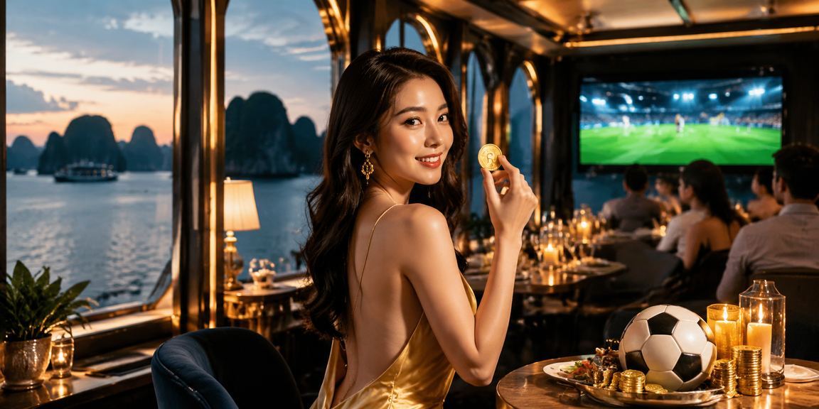 Người dùng Việt Nam xem FAQ và đặt cá cược thể thao bên cạnh vịnh Hạ Long