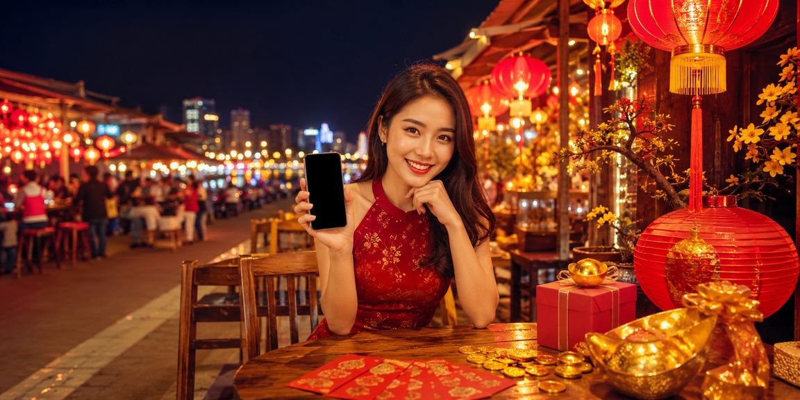Phong bao đỏ và cà phê Việt Nam tại Nha Trang — ưu đãi đặc biệt dịp lễ